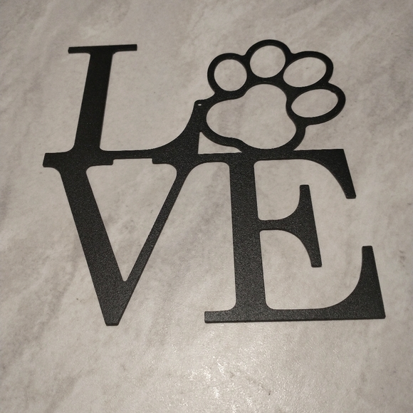 Redline Steel Other - Dog Love Wall Art Sign